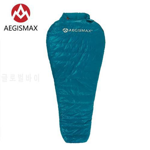 AEGISMAX New Upgrade Nano2 Outdoor Camping Ultralight Mummy Goose Down Sleeping Bag Fully Lining Structure Strengthen Warmth