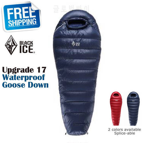 Blackice Upgrade G400 Mummy Splicing Single 75x190cm/80x205cm Light Waterproof Goose Down Sleeping Bag with Carrying Bag