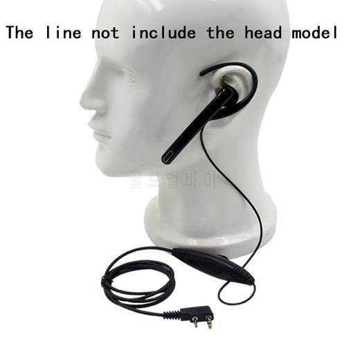 Ear Hang Mic Earpiece Headset PTT for Kenwood TK3107 NX320 Baofeng UV-5R PUXING PX-888 K Plug Walkie Talkie 2-Pin Radio