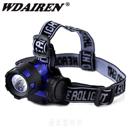 1pcs 500 Lumens Led Headlight 3 Modes SOS CREE COB Leds Headlamps for Cycling Camping Fishing Mountaineer by 3*AAA