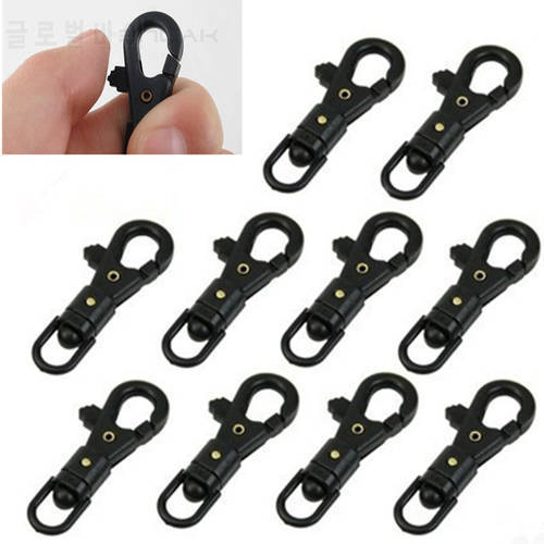 10pcs Outdoor Carabiner Mini Rotatable Buckle Hooks Hang Quickdraw Keychain EDC Camping Survival Equipment Tools Gear Key Buckle