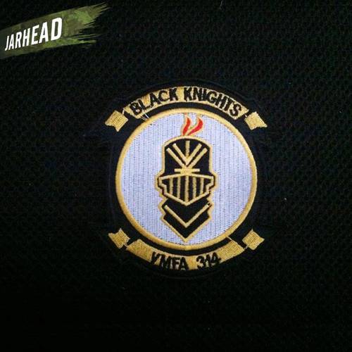 VMFA-314 Black Knights Embroidery Badges Tactical Patches Army Personalized Armband Outdoor For Clothe Jacket Backpack Hat