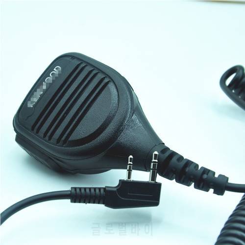 2PCS/LOT PMMN4021A Microphone Handheld 2-Pin speaker Loud&Clearer for Kenwood TYT Baofeng Handheld UV 5R/UV-82 Walkie Talkie