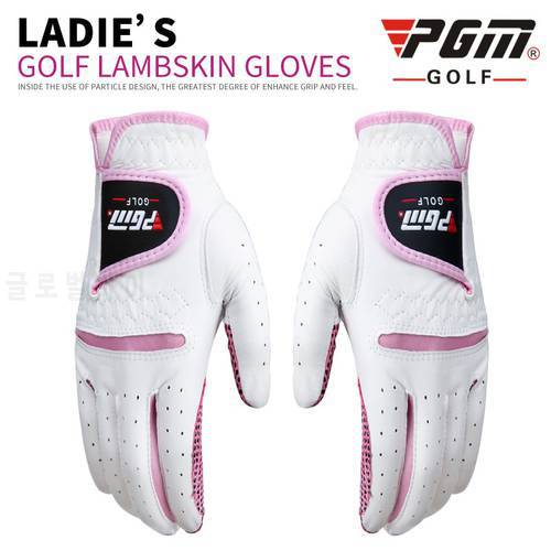 1 Pair Women Golf Gloves Soft Breathable Pure Sheepskin With Anti-slip Granules Golf Gloves Golf Women