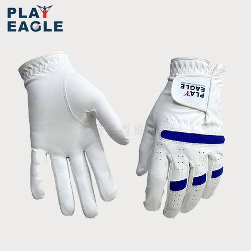 PLAYEAGLE Men Women Left Hand Golf Gloves Microfiber Non-slip Gloves Soft and Breathable Sport Gloves