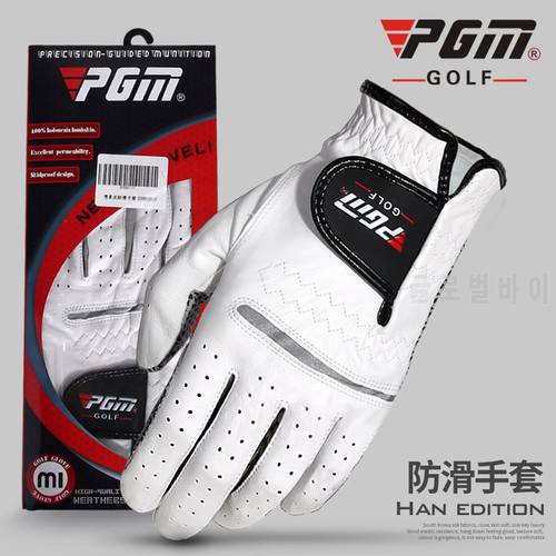 Golf Ball Sportswear Glover 2022 Men Breathable Sheepskin Genuine Leather Ultra-thin Antiskid Right and Left Hand Soft Glove