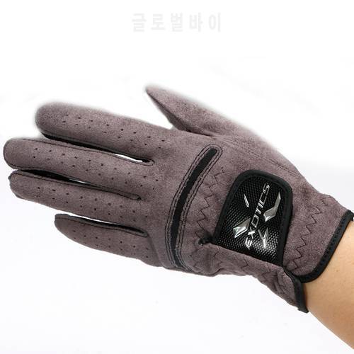 Golf gloves men&39s left soft super fiber cloth breathable gloves golf outdoor accessories free shipping