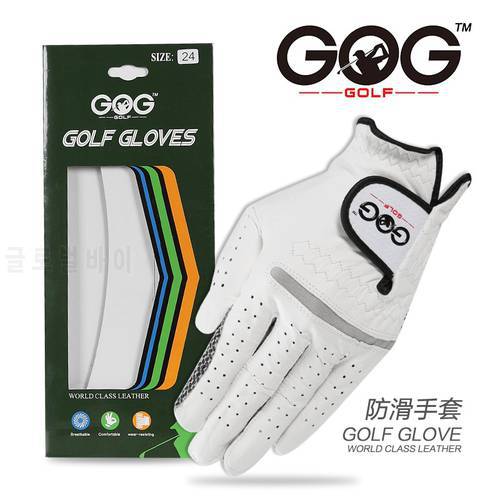 golf gloves GOG genuine quality anti slip sheepskin golf accessories ball glove Brand new sports right hand left handed