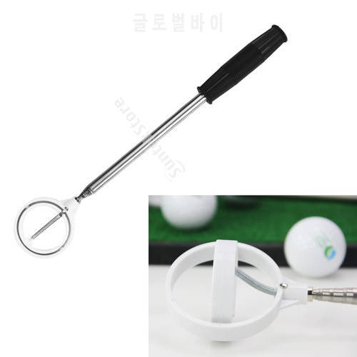 Telescopic Golf Ball Retriever Retracted Golf Pick up Automatic Locking Scoop Picker 15.7 to 80 inch