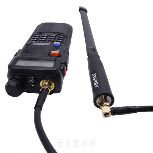 ABBREE AR-152 AR-148 Tactical Antenna SMA-Female Caxial Extend Cable for Baofeng UV-5R UV-82 UV-9R Plus Walkie Talkie