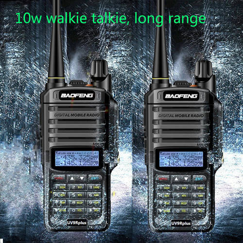 Waterproof Uv-9r plus baofeng 10W Wireless Cb radio long range walkie talkie 100 km 50km 20KM for car hunting amateur radio ham