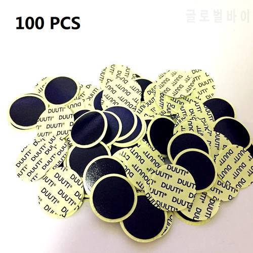 100pcs Bicycle Tire Puncture Patches Dia 25mm Glueless Mountain Road Bike Inner Tyre Sticker Cycling Bicycle Fast Repairing Tool