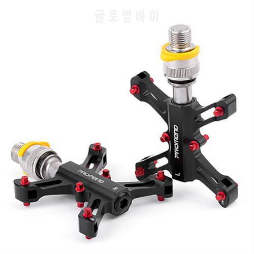 Quick Release Bicycle Pedal 9/16 MTB Mountain Bike Flat Pedal MTB 3 Bearings Road Exercise Bike Pedal Ultra-light Pedal Riding