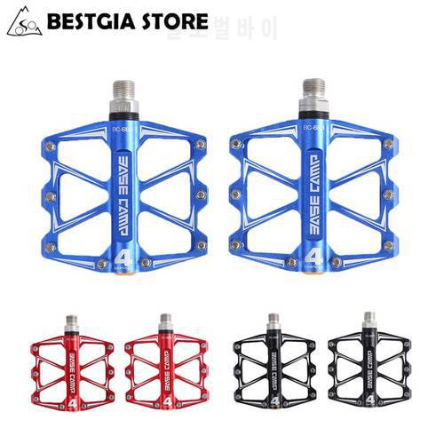 Ultralight Aluminum Bike Pedals Anti-slip Mountain Fixed Gear Treadle With 4 Ball Bearing Bicycle Accessories Pedal De Bicicleta