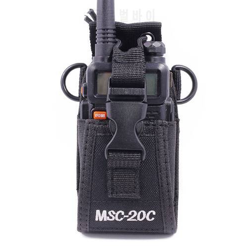 ABBREE MSC-20C Nylon Multi-Function Pouch Bag Holster Carry Case for Yaesu Motorola TYT baofeng UV-5R UV-82 Walkie Talkie