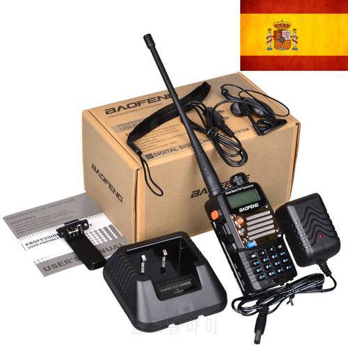 New Black Baofeng UV 5RA+Plus WalkieTalkie 136-174&400-520MHz Two Way Radio stock in spain-ship by LETTER-only 3 days recieve