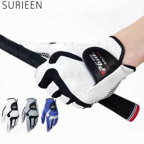 SURIEEN 1Pc Microfiber Golf Gloves Men&39s Soft Left Hand Breathable Anti-skidding Non Resistant Male Golf Gloves Outdoor Sports