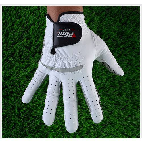 1pcs golf gloves men white gloves male sheepskin slip-resistant golf gloves men leather brand name