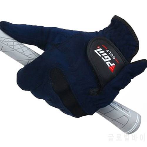 Mens Right Left Hand Golf Glove Sweat Absorbent Microfiber Cloth Anti-Skid Gloves Outdoor Breathable Full Fingers Mittens D0010