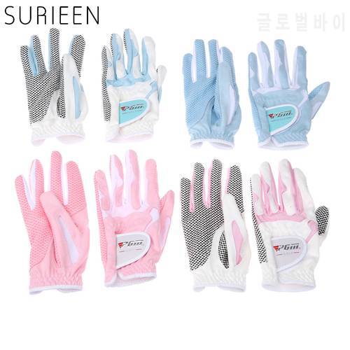 SURIEEN 1 Pair Golf Gloves Slip-resistant Women&39s Microfiber Glove Sunscreen Breathable Wear-resistant Ladies Soft Gloves Female