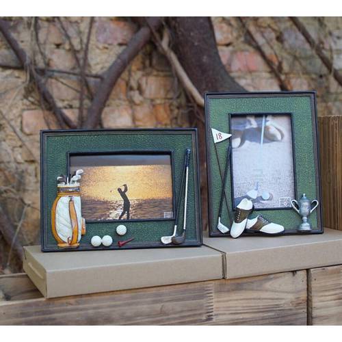 Golf ball bag rod memorial crafts personalized soft swing sets photo frame birthday gift