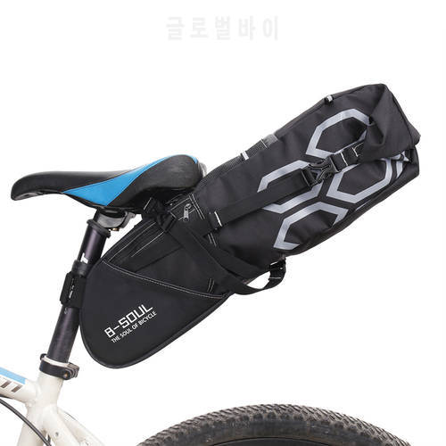 Waterproof 12L Bicycle Saddle Bag Cycling Seat Bag Bicycle Accessories Rear Bag Rainproof MTB Bike Cycling Saddle Bag