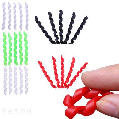5pcs/lot Bicycle Brake Cable Housing Protector Rubber Anti-friction Bike Frame Guard Cycling Line Pipe Wrap Spiral Screw Sleeve