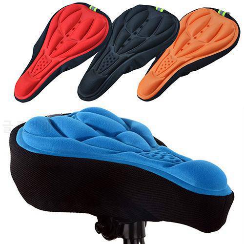 Silicone Bicycle Seat Bike Saddle Breathable Soft Thickened Mountain Bike Cushion Comfortable Cycling Gel Pad Seat Cover
