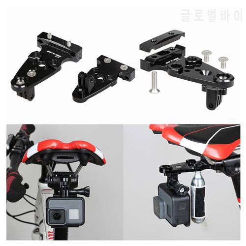 GUB 617 618 619Mountain Bike Saddle Rail Mount for GoPro CO2 Cylinder Transfer Seat Fixed Bracket Sport Camera Adapter