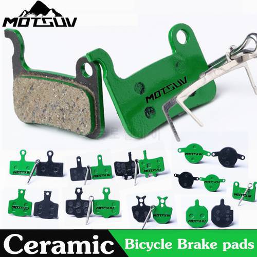 MOTSUV 4 Pairs Bicycle Ceramics Disc Brake Pads for MTB Hydraulic Disc Brake SHIMAN0 AVID HAYES Magura Formula Bicycle Pads Part