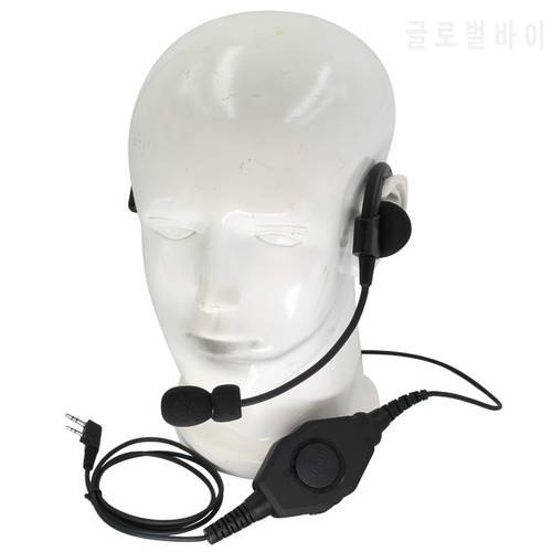 Interphone Tactical Headphone Communication Microphone is suitable for kenwood Portable Radio Baofeng UV-5R UV-82 GT-3 BF-888S