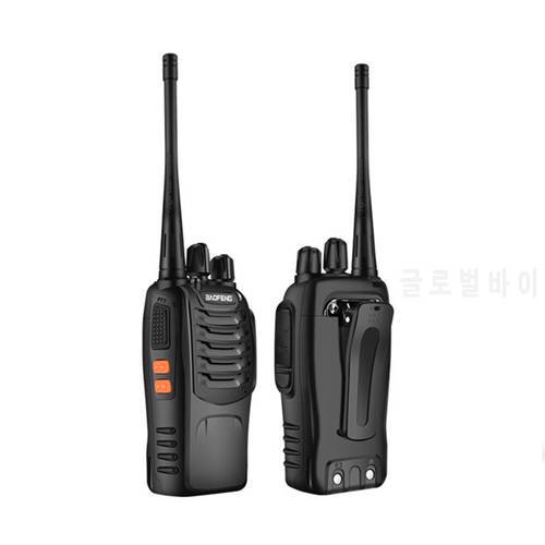2PCS/lots Walkie-talkie bf-888s 5W to the intercom outdoor BF Handheld 400~470mhz Radio RF Transceiver