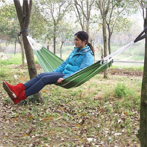 Ultra light summer outdoor camping hammock chair single hammock tent Outdoor leisure parachute cloth 190*72