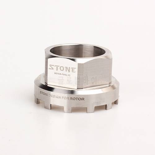 Stone Bike Rotor Remover Tool 304 Steel for REX 3D 3DF 30mm 24mm Axle Rotor 2inpower Bicycle Crank Tools