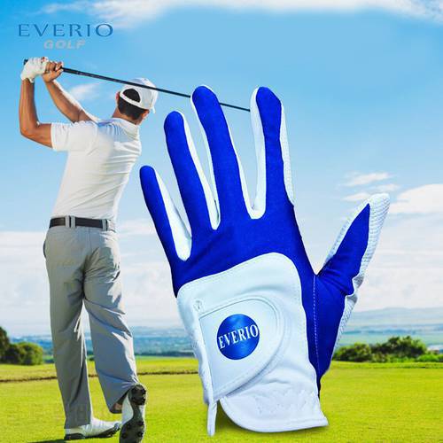 Unisex Lady Mens Professional Golf Gloves PU+elastic Cloth Brand Golf Gloves Non-slip Waterproof Gloves Team Custom High Quality
