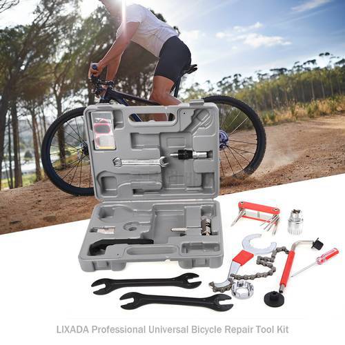 Lixada Professional Bike Tools Universal Home Outdoor Multi-function Purpose Bike Bicycle Repair Tool Kit Set Cycling Tool Set