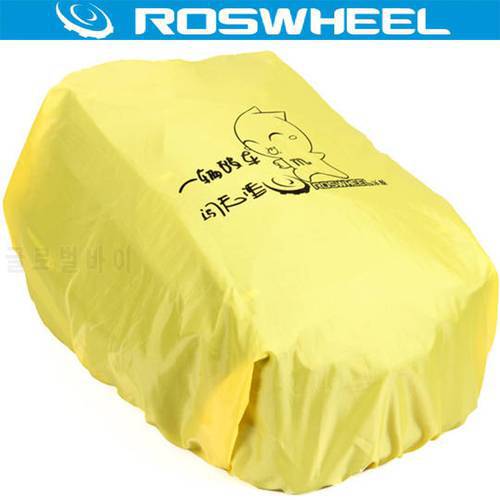 ROSWHEEL Cycling Bag bicycle Rain Cover for 14236/14024/14541 Bike Rear Tail Bag Rain Covers Waterproof Plastic Rack Trunk Bag