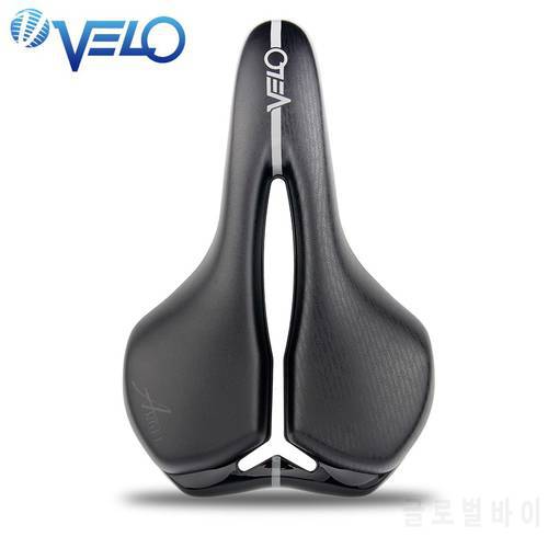 Velo Mountain Road Bike Saddle Rainproof Microfiber Leather Bicycle Saddle Foam Cushion Soft Comfort Cycling Bicycle Saddle Seat