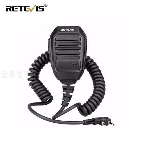 Retevis RS-113 Handy Speaker Microphone 2000D Kevlar Cable PTT For Kenwood Baofeng UV5R UV82 H777 RT22 RT3 RT5R Walkie Talkie