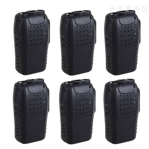 6PCS Silicone Rubber Cover bumper BF-888S Case for baofeng 888s walkie talkie 888 Retevis H777 H-777 two Way cb Radio Holster