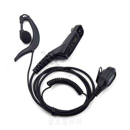 XQF PTT Earhook Earpiece Headset Mic for Motorola Radio Walkie Talkie APX6000 APX7000 APX6500 APX6000XE APX7000XE DGP8050