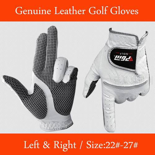 Free Shipping Genuine Leather Golf Gloves Men&39s Left Right Hand Soft Breathable Pure Sheepskin Golf Gloves Golf accessories