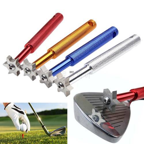 New 1Pc 6 Blade Golf Iron & Wedge Club Face Groove Tool Sharpener Cleaner For V U Square INY