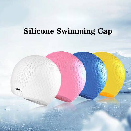 Women Silicon Swimming Cap Adults Waterproof Large Men Swimming Pool Hat Long Hair Ear Protect Flexible Summer Diving Caps