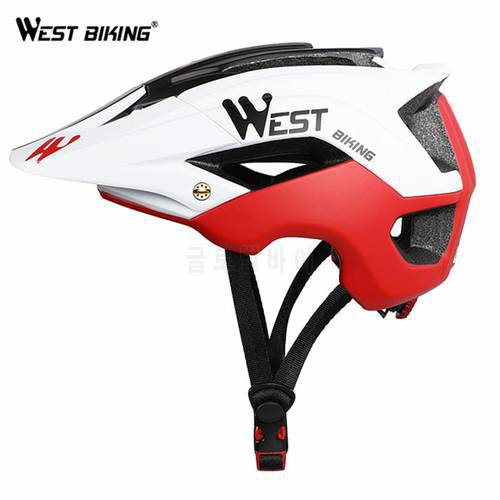WEST BIKING Bike Helmet 56-62cm Breathable Ultralight MTB Integrally-molded Mountain MTB Cycling Helmet Safety Bicycle Helmet