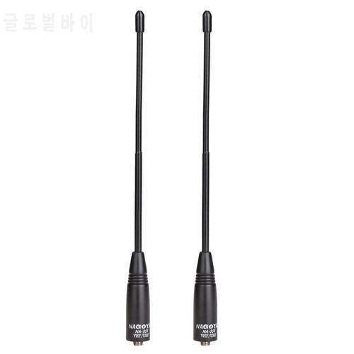 2Pcs Nagoya NA-701 SMA-Female Dual Band Handheld Antenna For BaoFeng UV-5R UV-82 BF-888s Wouxun TYT Walkie Talkie