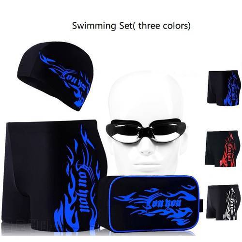 Hot men swimming goggles swimming cap men Swim Eyewear men swimwear swimsuit swimming shorts for men electroplated glasses