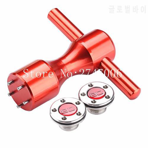 2pcs Red Golf Putter Weights with Wrench For Fastback/Squareback Newport M1 M2
