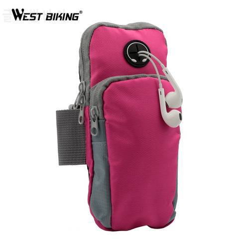 WEST BIKING Running Jogging Sports Protective Phone Bag Sports Wrist Bag Arm Bags Outdoor Waterproof Cycling Bicycle Bags