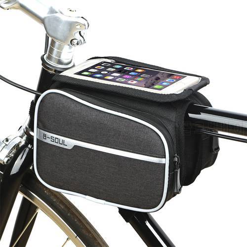 Rainproof MTB Bicycle Front Bag 5.8-6.2inch Mobile Phone Case Mountain Bike Bag Bicycle Top Tube Bag Cycling Accessories